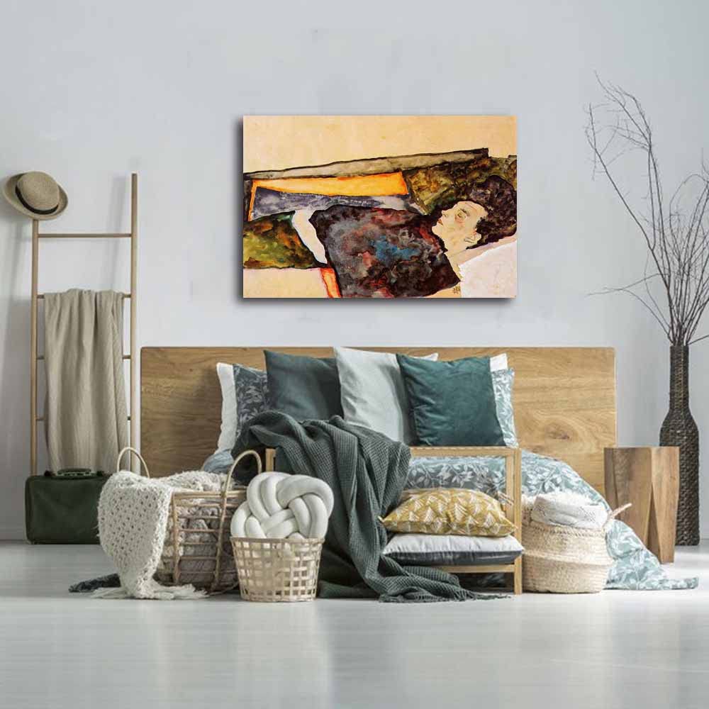 Amazon.co.jp: エゴン・シーレ-The Artist's Mother, Sleeping 絵画